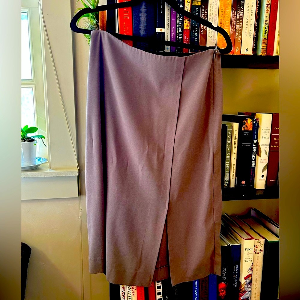 Size 10 Dove Grey The Mullberry Skirt by MM La Fleur - Picture 6 of 8